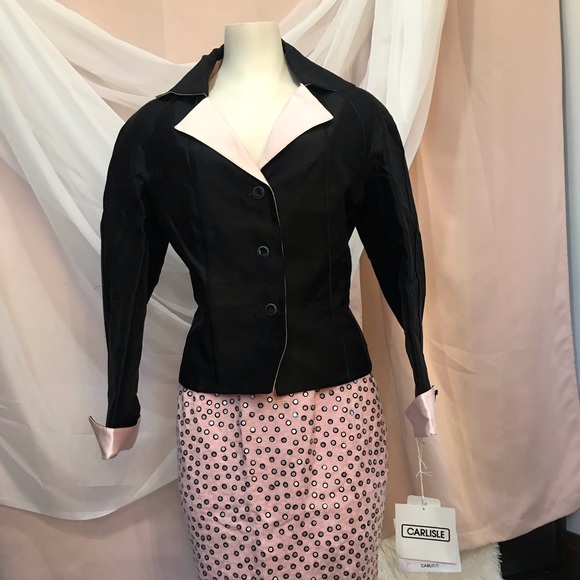 Carlisle Silk Blazer and pink sequin skirt - Picture 1 of 6